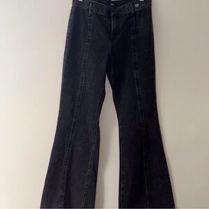 Express Black Wide Leg Jeans
